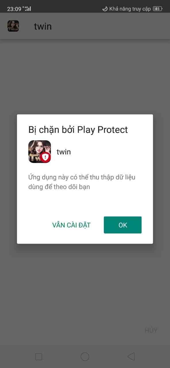 App Twin Bị Cảnh Cáo Phần Mềm Độc Hại 